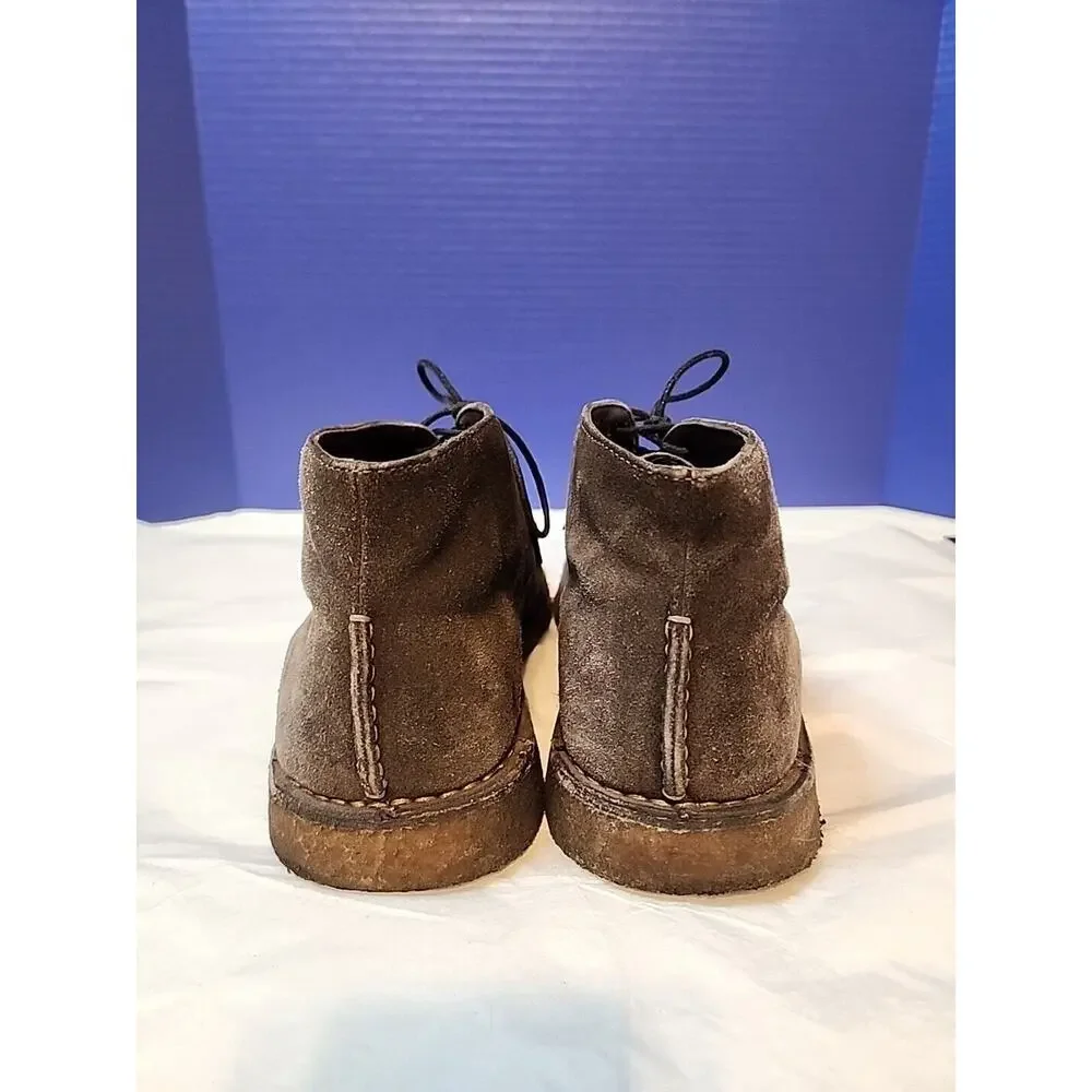 Johnston & Murphy Mens Size 10 M Brown Sheepskin Lace Up Chukka Boots 25-0127